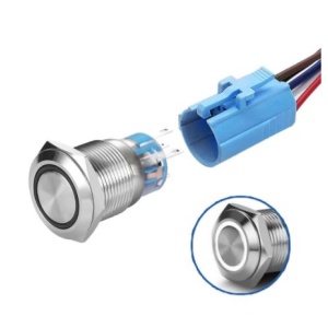 LED vodotěsný přepínač - Bílé podsvícení